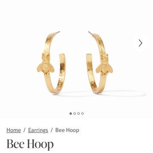 JULIE VOS Bee Hoop Earrings.